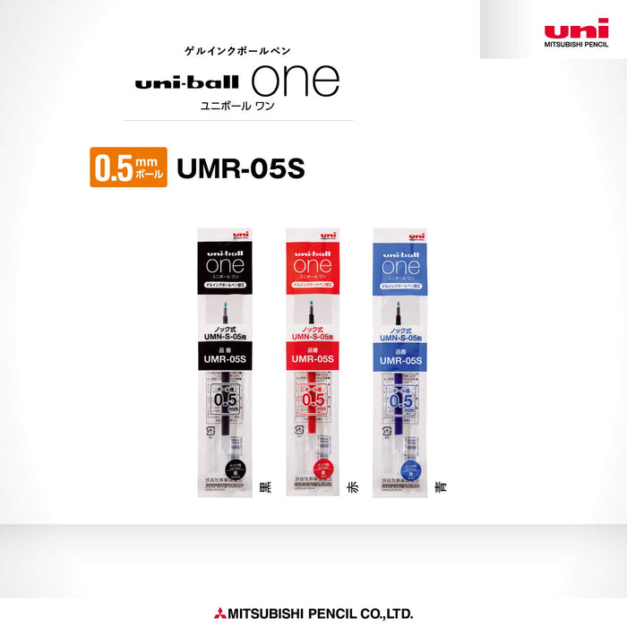 Mitsubishi Pencil Uniball One Gel Ballpoint Pen Refill 0.5 Blue 10 Pieces Pack-Kiichin - The #1 Place for Japanese Goods in Your Hand!