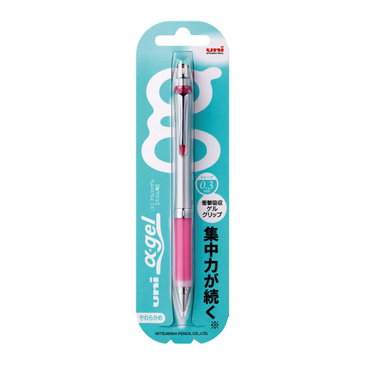 Mitsubishi Pencil Alpha Gel Slim 0.3 Rose Pink Mechanical Pencil M3807Gg1P66-Kiichin - The #1 Place for Japanese Goods in Your Hand!