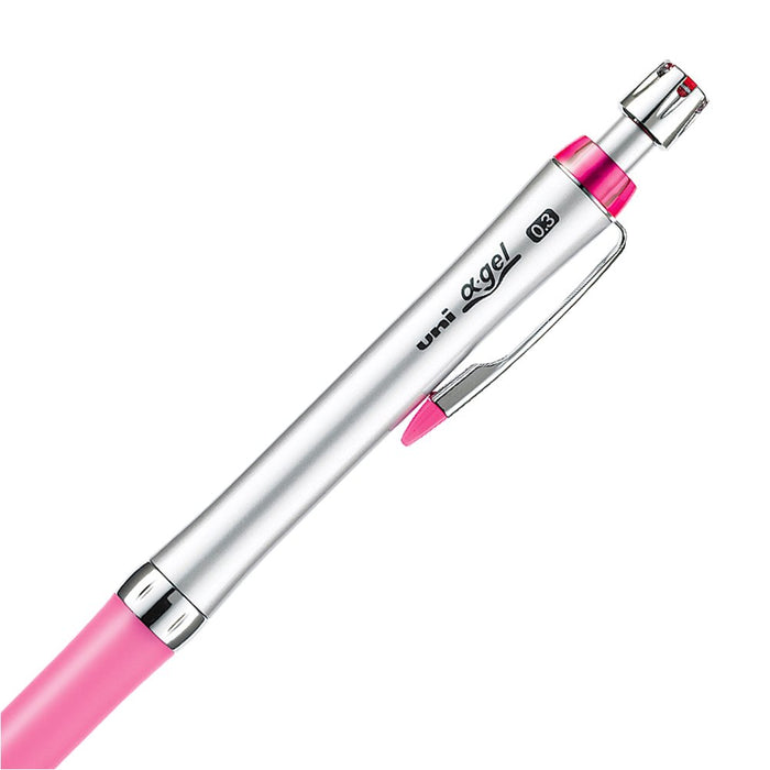 Mitsubishi Pencil Alpha Gel Slim 0.3 Rose Pink Mechanical Pencil M3807Gg1P66-Kiichin - The #1 Place for Japanese Goods in Your Hand!