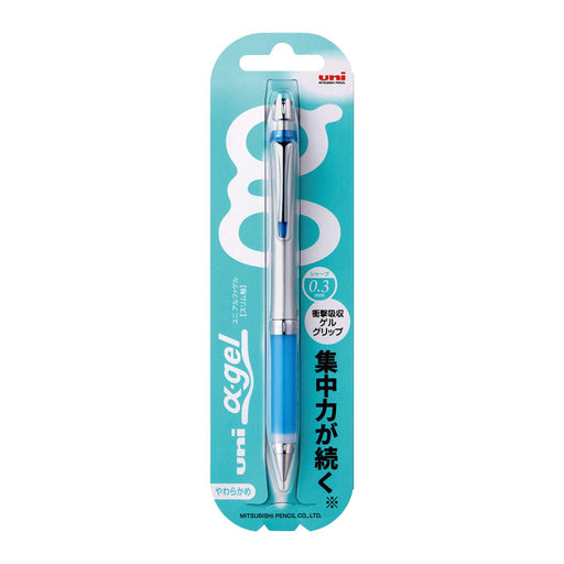 Mitsubishi Pencil Alpha Gel Slim Mechanical Pencil 0.3 - Royal Blue M3807Gg1P40-Kiichin - The #1 Place for Japanese Goods in Your Hand!