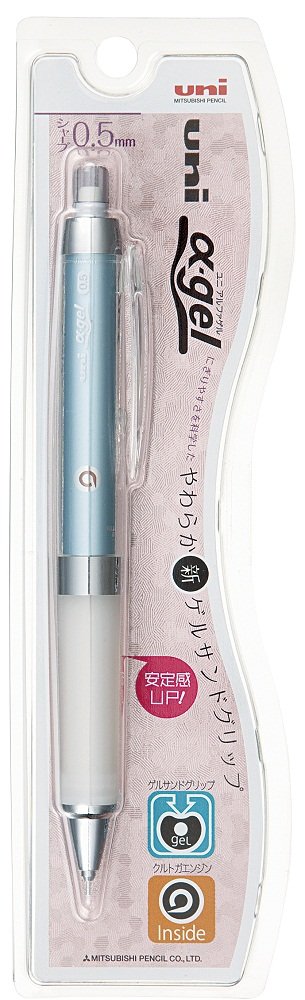 Mitsubishi Pencil Alpha Gel Mechanical Pencil Kurtoga 0.5 Turquoise M5858Gg1P.71-Kiichin - The #1 Place for Japanese Goods in Your Hand!
