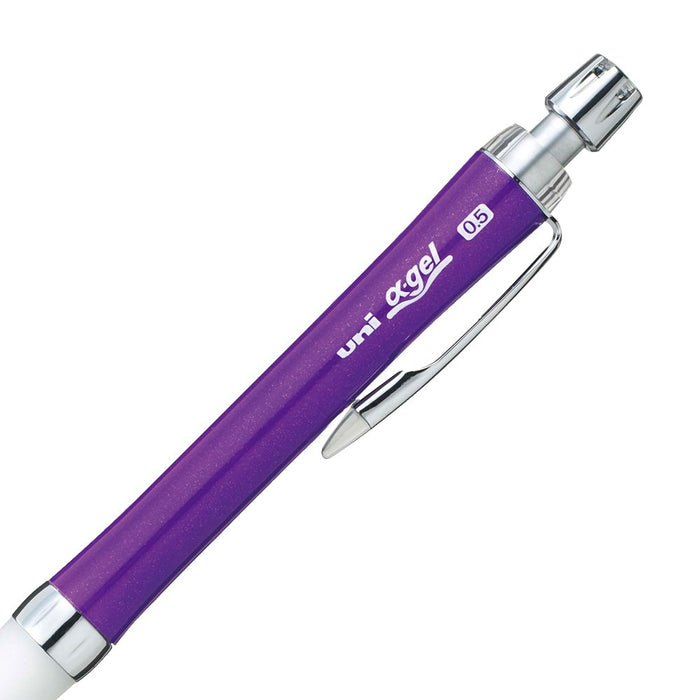Mitsubishi Pencil Alpha Gel Slim 0.5 Mechanical Pencil Soft Glossy Purple-Kiichin - The #1 Place for Japanese Goods in Your Hand!