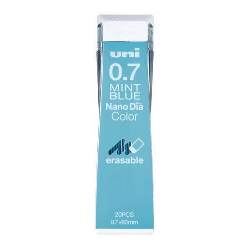 Mitsubishi Pencil 0.7 Nano Diamond Mechanical Lead Erasable Mint Blue - 10 Pieces-Kiichin - The #1 Place for Japanese Goods in Your Hand!