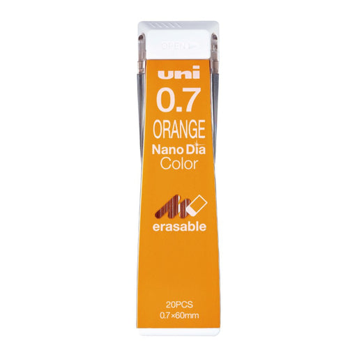 Mitsubishi Pencil 0.7mm Orange Nano Diamond Erasable Mechanical Color Lead 10pc-Kiichin - The #1 Place for Japanese Goods in Your Hand!
