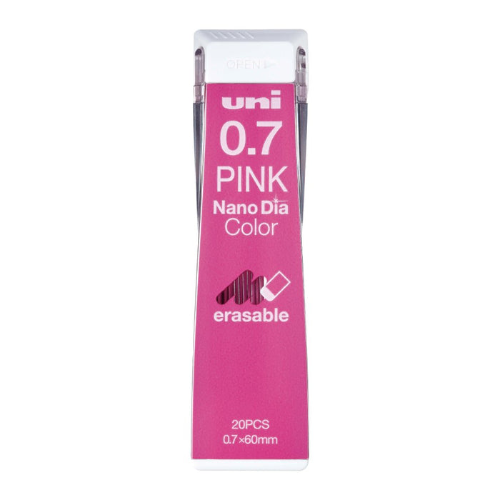 Mitsubishi Pencil 0.7 Mechanical Pencil Lead Erasable Nano Diamond Pink Color 10 Pieces-Kiichin - The #1 Place for Japanese Goods in Your Hand!