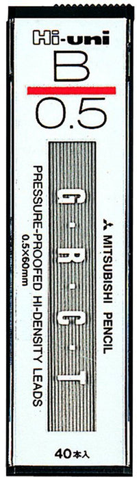 Mitsubishi Pencil High Uni 0.5 B Lead - 10 Pieces Mechanical Pencil Refill-Kiichin - The #1 Place for Japanese Goods in Your Hand!