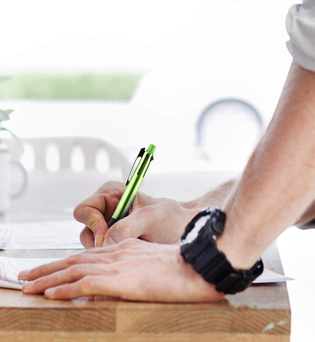 Mitsubishi Pencil Multi-Function Jet Stream Pen 4-in-1 0.7mm Easy Writing Green-Kiichin - The #1 Place for Japanese Goods in Your Hand!