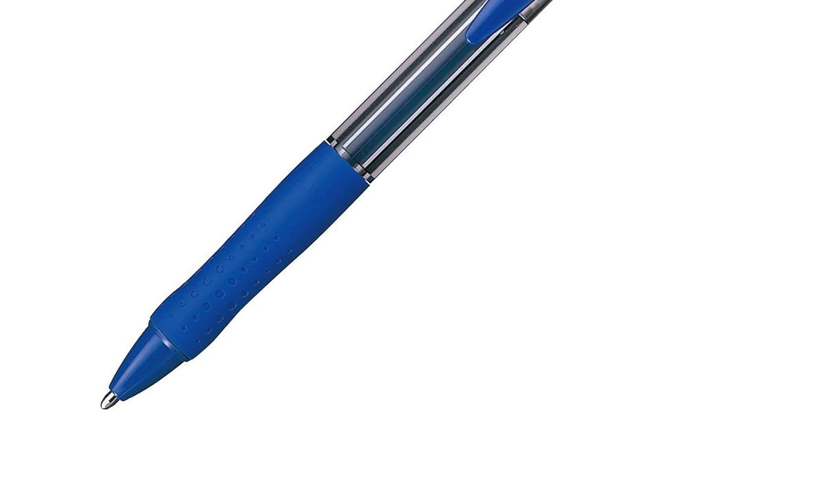 Mitsubishi Pencil Blue Ballpoint Pen Berry Raku Knock SN-100-14 Oil-Based-Kiichin - The #1 Place for Japanese Goods in Your Hand!