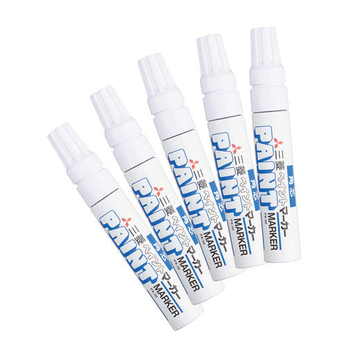 Mitsubishi Pencil Bold White Paint Marker 5 Piece Set PX30.1-Kiichin - The #1 Place for Japanese Goods in Your Hand!
