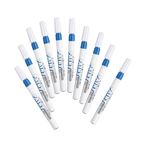 Mitsubishi Pencil Blue Paint Marker - Fine Point Pack of 10 Model PX21.33-Kiichin - The #1 Place for Japanese Goods in Your Hand!