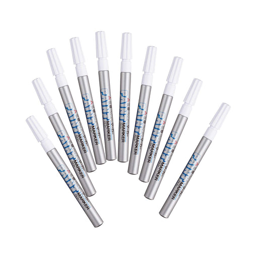 Mitsubishi Pencil Fine Point Silver Paint Marker 10 Piece Pack-Kiichin - The #1 Place for Japanese Goods in Your Hand!