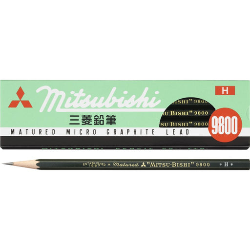 Mitsubishi Pencil H Grade 9800 - Pack of 12 Pencils-Kiichin - The #1 Place for Japanese Goods in Your Hand!