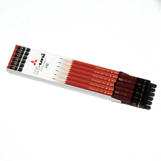 Mitsubishi Pencil High Uni K HB Paper Box Pack of 12 Pencils-Kiichin - The #1 Place for Japanese Goods in Your Hand!