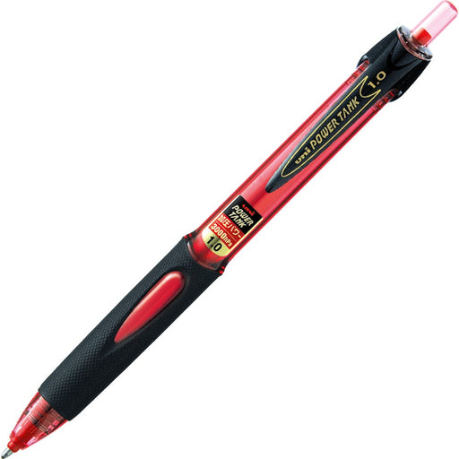 Mitsubishi Pencil Power Tank Pressure Ballpoint Pen 1.0 Red Pack of 10-Kiichin - The #1 Place for Japanese Goods in Your Hand!