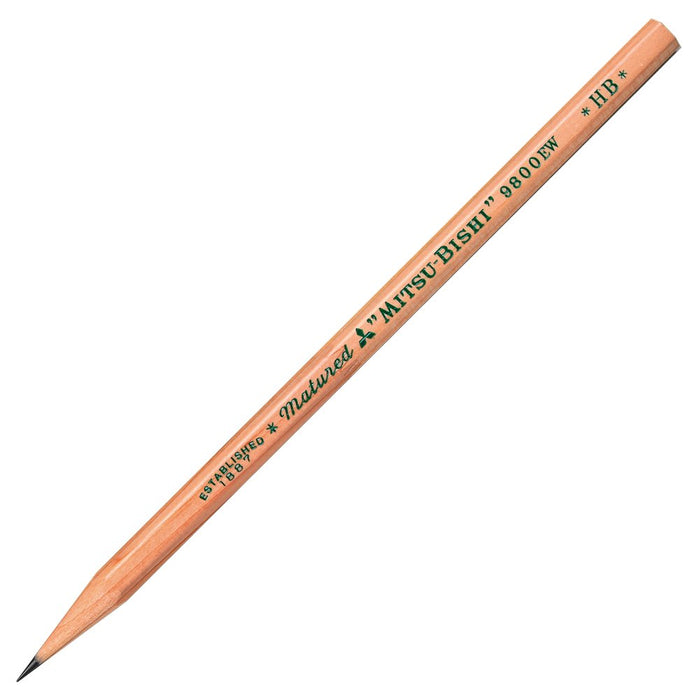 Mitsubishi Pencil 9800Ew HB Eco-friendly Recycled Pencils Pack of 12-Kiichin - The #1 Place for Japanese Goods in Your Hand!