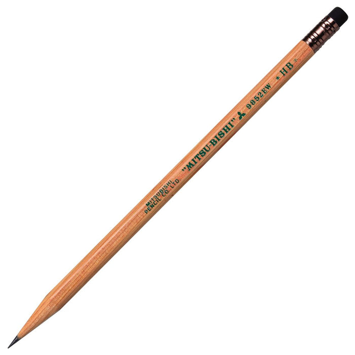 Mitsubishi Pencil HB Recycled 9852Ew Pencils with Eraser Pack of 12-Kiichin - The #1 Place for Japanese Goods in Your Hand!