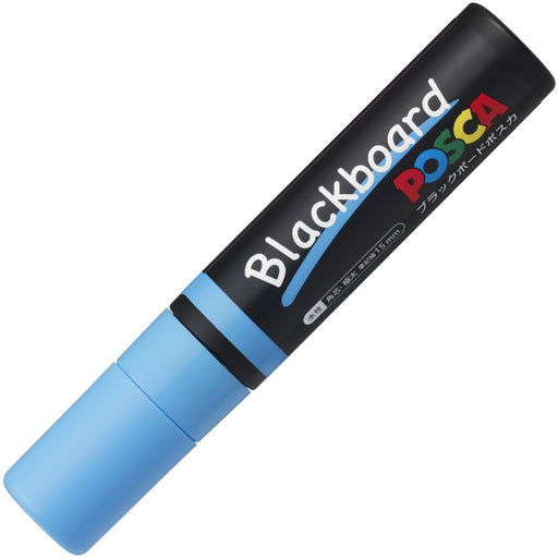 Mitsubishi Pencil Extra Thick Light Blue Water-Based Pen Posca Black Board PCE50017K1P.8-Kiichin - The #1 Place for Japanese Goods in Your Hand!