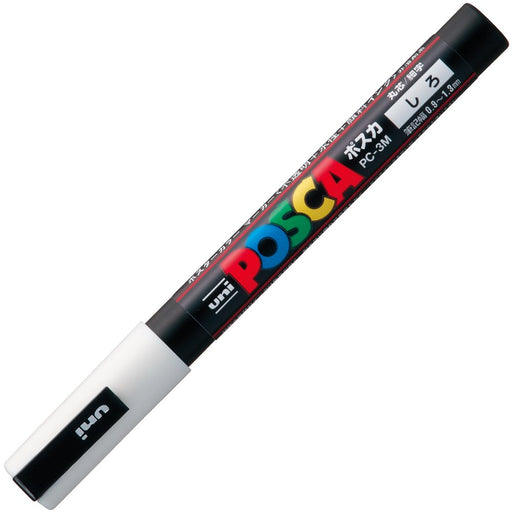 Mitsubishi Pencil Fine Point White Water-Based Pen PC3M.1 Posca Round Core 10 Pieces-Kiichin - The #1 Place for Japanese Goods in Your Hand!