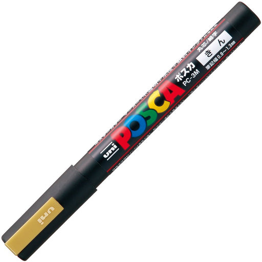 Mitsubishi Pencil Gold Posca Fine Point Water-Based Pen Round Core Pc3M.25 10 Pieces Set-Kiichin - The #1 Place for Japanese Goods in Your Hand!