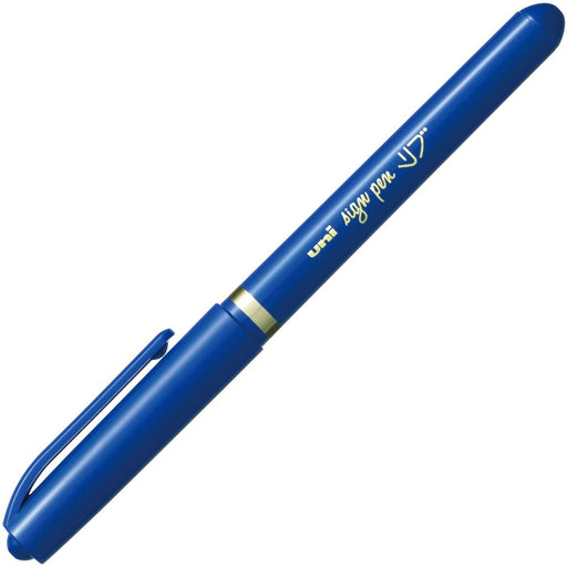 Mitsubishi Pencil Fine Point Blue Pen - 10 Pack Water-Based Ribbed Myt7.33-Kiichin - The #1 Place for Japanese Goods in Your Hand!