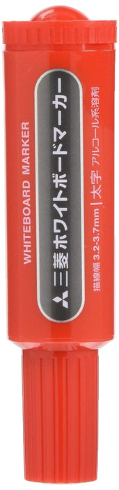 Mitsubishi Pencil Whiteboard Marker Bold Round Tip Red 10 Pack Pwb7M15-Kiichin - The #1 Place for Japanese Goods in Your Hand!