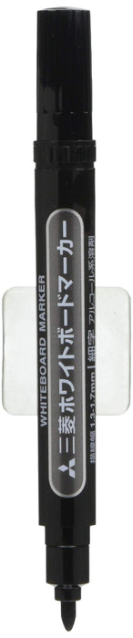 Mitsubishi Pencil Fine Point Round Lead Black Whiteboard Marker - 10 Pieces Pack-Kiichin - The #1 Place for Japanese Goods in Your Hand!