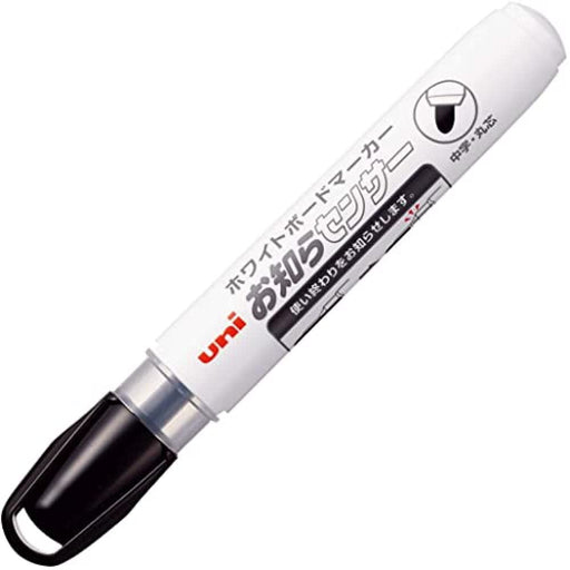 Mitsubishi Pencil Black Medium Point Whiteboard Marker with Notification Sensor-Kiichin - The #1 Place for Japanese Goods in Your Hand!