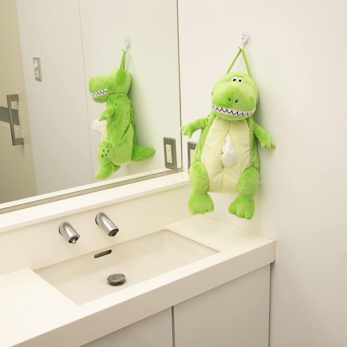 Moripilo Toy Story Rex Green Tissue Case Wall Mounted 45cm Plush Cover-Kiichin - The #1 Place for Japanese Goods in Your Hand!
