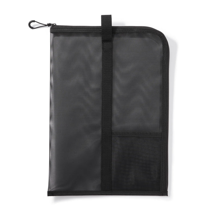 Muji Black A4 Nylon Mesh Vertical Document Case with Dividers 84444623-Kiichin - The #1 Place for Japanese Goods in Your Hand!