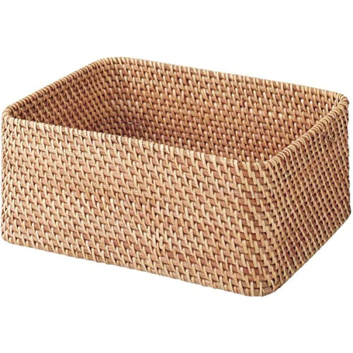 Muji Stackable Medium Rattan Basket 36x26x16cm Rectangular 47381306