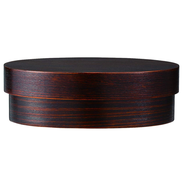Muji Lacquered Wooden Lunch Box 18x12.5x5.5cm - Durable & Stylish Design