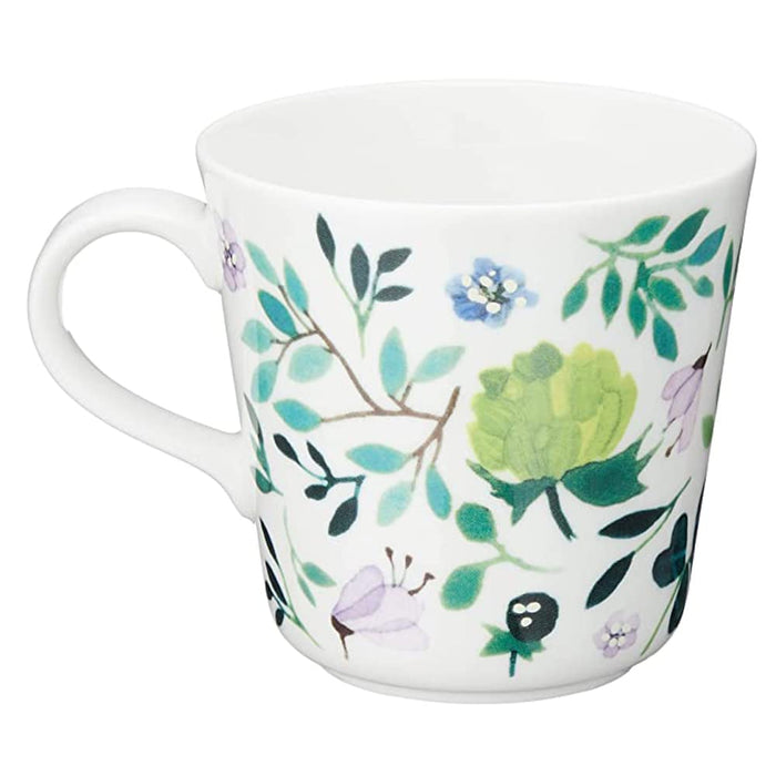 Narumi Floral Clover Garden Mug 340Cc Green Microwave Dishwasher Safe