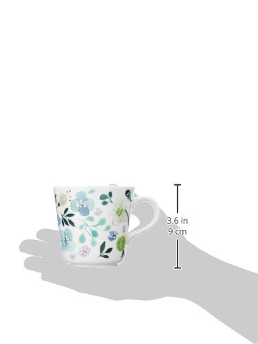 Narumi Floral Clover Garden Mug 340Cc Green Microwave Dishwasher Safe