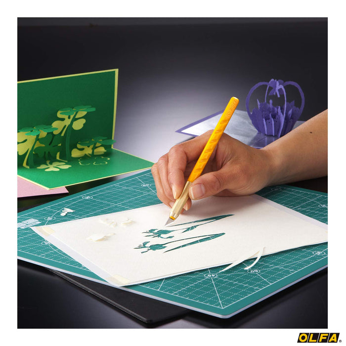 Olfa Art Knife 10Bs Yellow Resin - Premium Cutting Solution-Kiichin - The #1 Place for Japanese Goods in Your Hand!