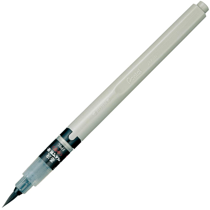 Pentel Medium Point Black Brush Pen Xfp6L - Premium Ink Writing Tool-Kiichin - The #1 Place for Japanese Goods in Your Hand!