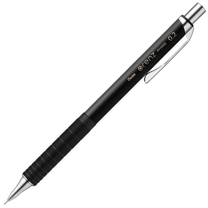 Pentel Orens Black Mechanical Pencil with Metal Grip 02 Xpp1002G2-A-Kiichin - The #1 Place for Japanese Goods in Your Hand!