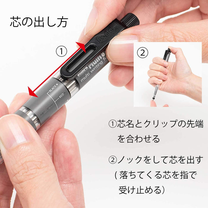 Pentel Super Multi 8 Mechanical Pencil - High-Quality Writing Tool PH803-Kiichin - The #1 Place for Japanese Goods in Your Hand!