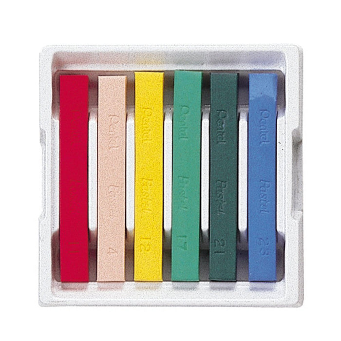 Pentel Pastel Ga-6Bd 6-Color Set High Saturation Quality Art Supplies-Kiichin - The #1 Place for Japanese Goods in Your Hand!