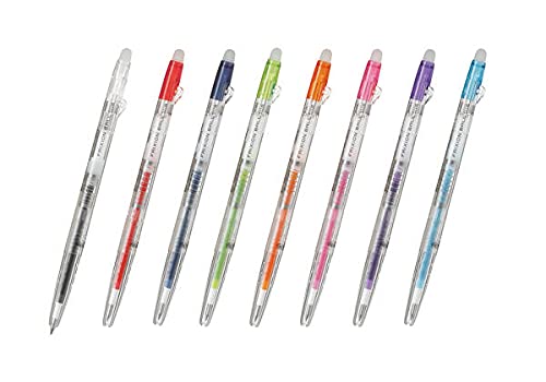 Pilot Frixion Ball Slim 0.38 8 Color Set Transparent Body Erasable Ballpoint Pen-Kiichin - The #1 Place for Japanese Goods in Your Hand!