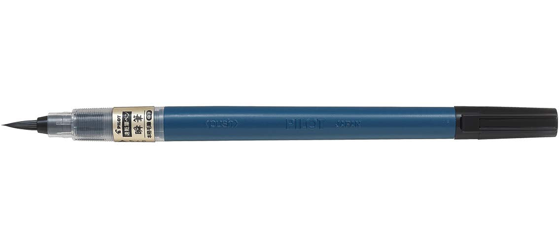 Pilot Authentic Quick Dry Medium Point Black Brush Pen Svs70Fdmb-Kiichin - The #1 Place for Japanese Goods in Your Hand!