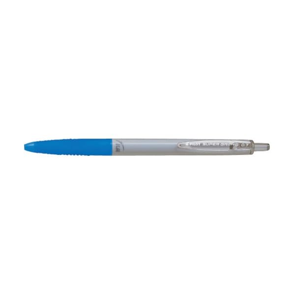Pilot Corporation Oil-Based Antibacterial Ballpoint Pen Super Grip White/Blue