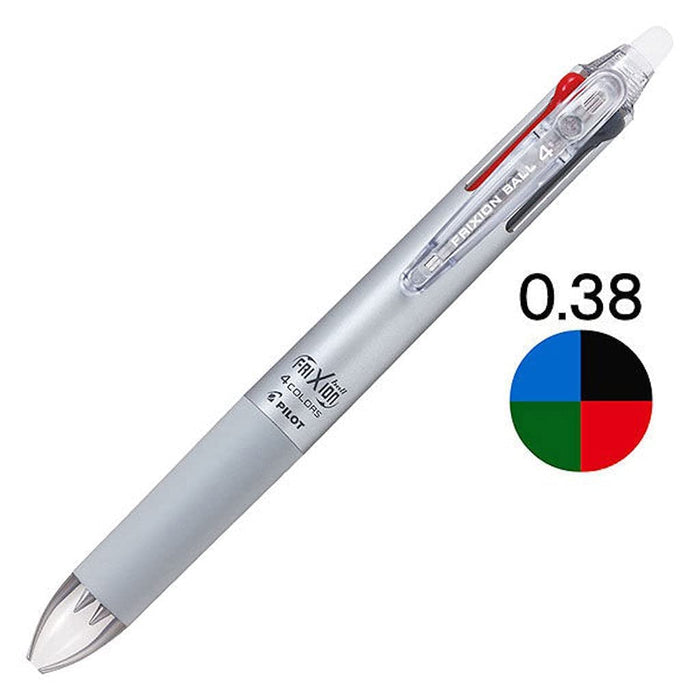 Pilot Frixion Ball 4 Gradient Silver 0.38mm 4-Color Gel Ink Erasable Pen-Kiichin - The #1 Place for Japanese Goods in Your Hand!