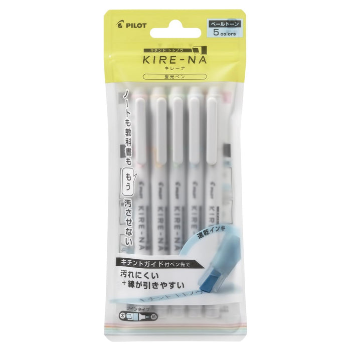 Pilot Kirena 5C Highlighter Marker Set - 02 Pale Tone (pack of 5)