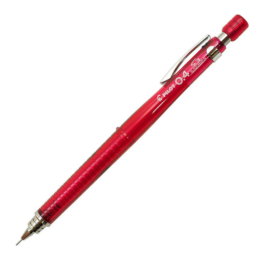 Pilot S3 0.4mm Transparent Red Body Mechanical Pencil HPS-30R-TR4-Kiichin - The #1 Place for Japanese Goods in Your Hand!
