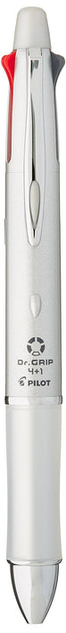 Pilot Doctor Grip 4+1 Silver Multi-Function Pen - 0.7mm Acro Ink Ballpoint and 0.5mm Mechanical Pencil-Kiichin - The #1 Place for Japanese Goods in Your Hand!