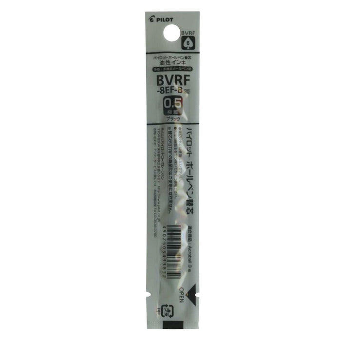 Pilot 0.5mm Black Oil-Based Ballpoint Pen Refill - Bvrf8Efb Series-Kiichin - The #1 Place for Japanese Goods in Your Hand!