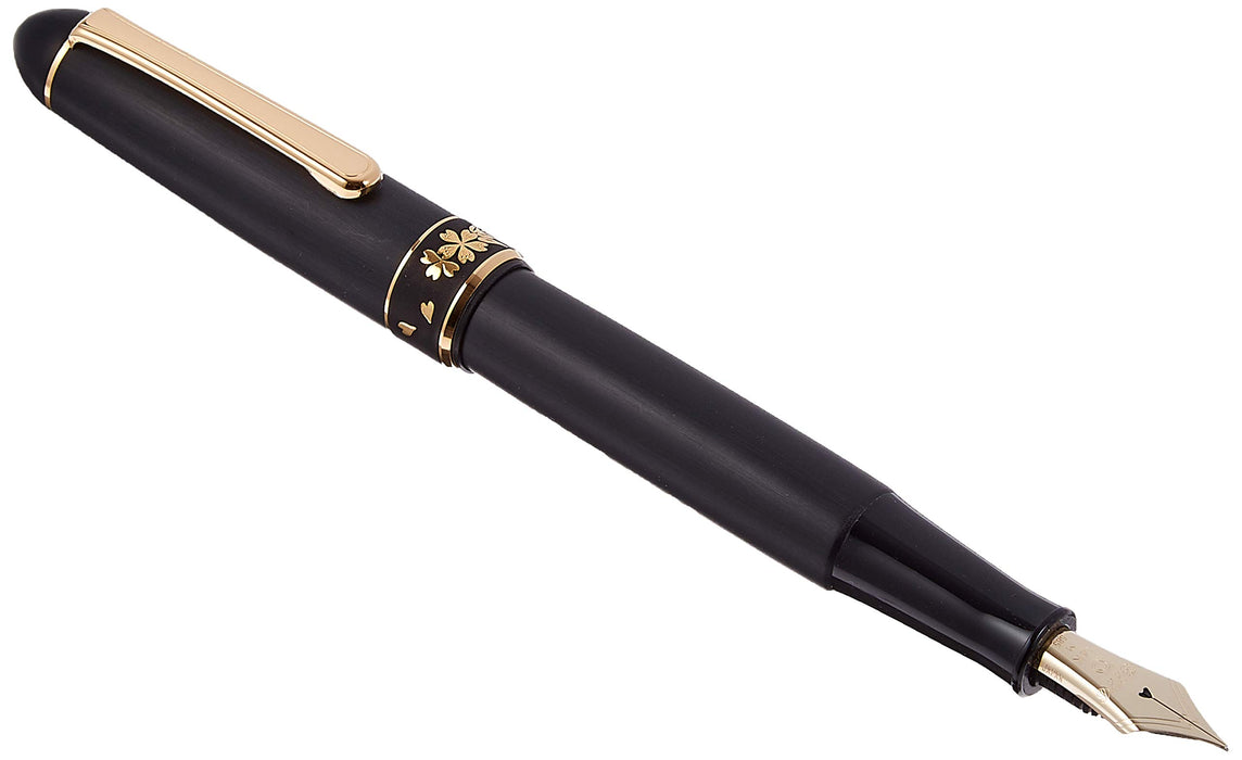 Platinum Fountain Pen #3776 with Higo Inlay Sakura Medium Point PTB-30000Z#95-3-Kiichin - The #1 Place for Japanese Goods in Your Hand!
