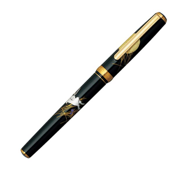 Platinum Fountain Pen Medium Point Bikou Modern Makie Moon and Rabbit Design-Kiichin - The #1 Place for Japanese Goods in Your Hand!
