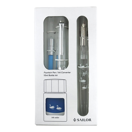 Sailor Fountain Pen Junior Swan Profit 10Minamo Bottle Ink Set 10-0336-302-Kiichin - The #1 Place for Japanese Goods in Your Hand!