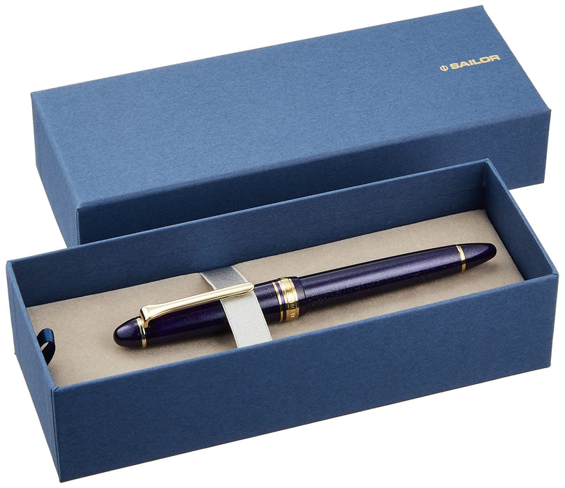 Sailor Fountain Pen Profit Shining Blue Medium Point with Light Gold Trim 11-1038-440-Kiichin - The #1 Place for Japanese Goods in Your Hand!